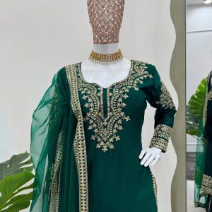 Embroidered Sharara Set - Image 3