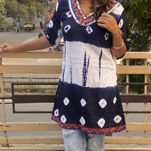 Deepika Padukone Inspired Tie and Dye Tunic Dress