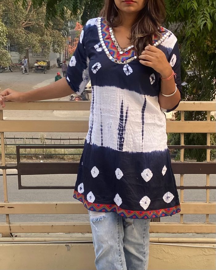 Deepika Padukone Inspired Tie and Dye Tunic Dress