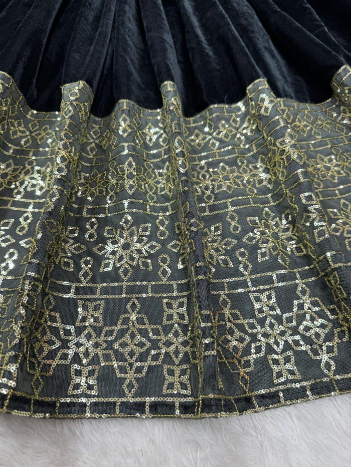 Velvet Anarkali Set - Image 7