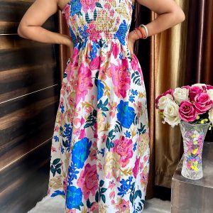 Floral Smocked Dress