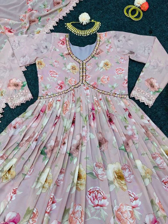 Floral Anarkali Set - Image 2