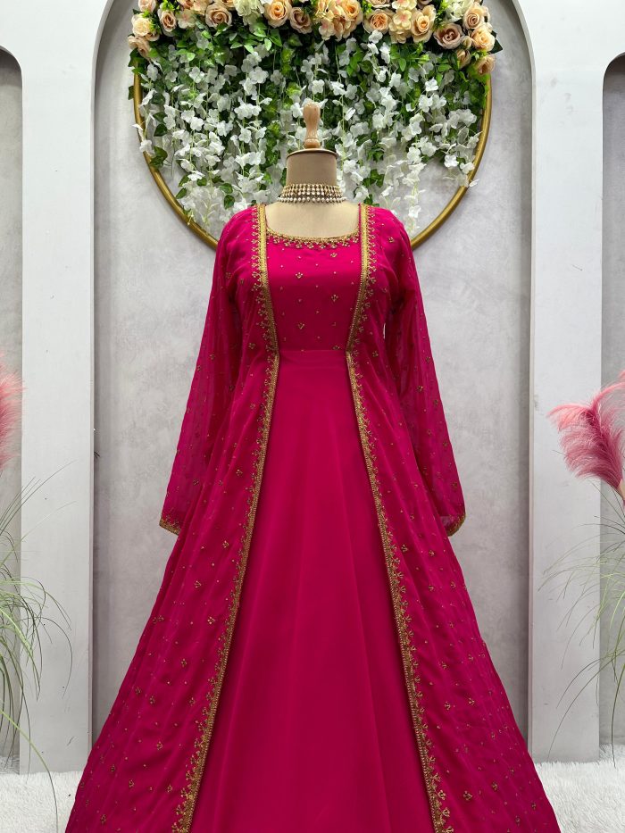 Anarkali with Shrug - Image 2