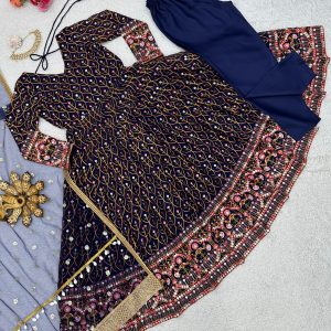 Fully Embroidered Anarkali Set - Image 2