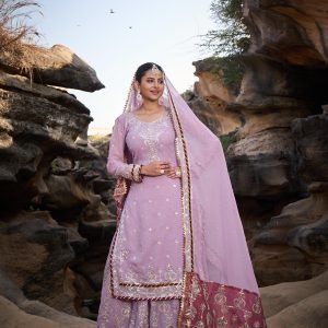 Heavy Thread Work Sharara Set - Image 7