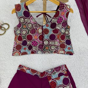 Palazzo Crop Top Set - Image 2