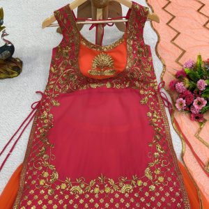 Thread and Sequins Work Sharara Set - Image 7