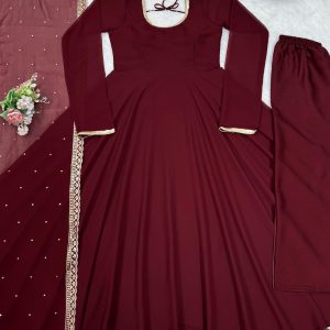 Sequins Work Anarkali Set - Image 6