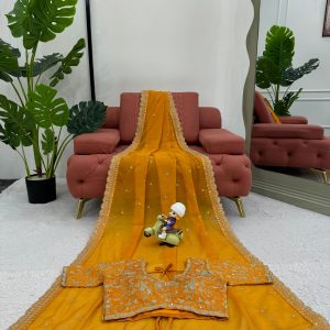 Embroidered Saree - Image 20
