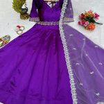 Anarkali with Thread Work Dupatta