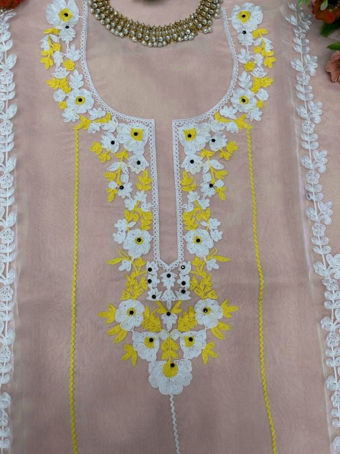 Pastel Kurta Set with Dupatta - Image 4