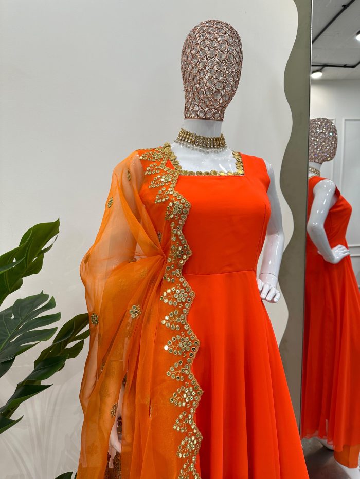 Anarkali with Designer Dupatta - Image 3