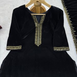 Black Velvet Suit - Image 2