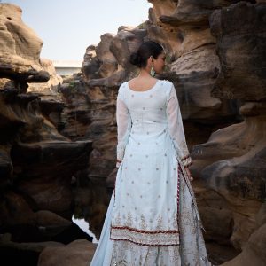 Heavy Thread Work Sharara Set - Image 21