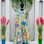 Floral Anarkali Set (White)