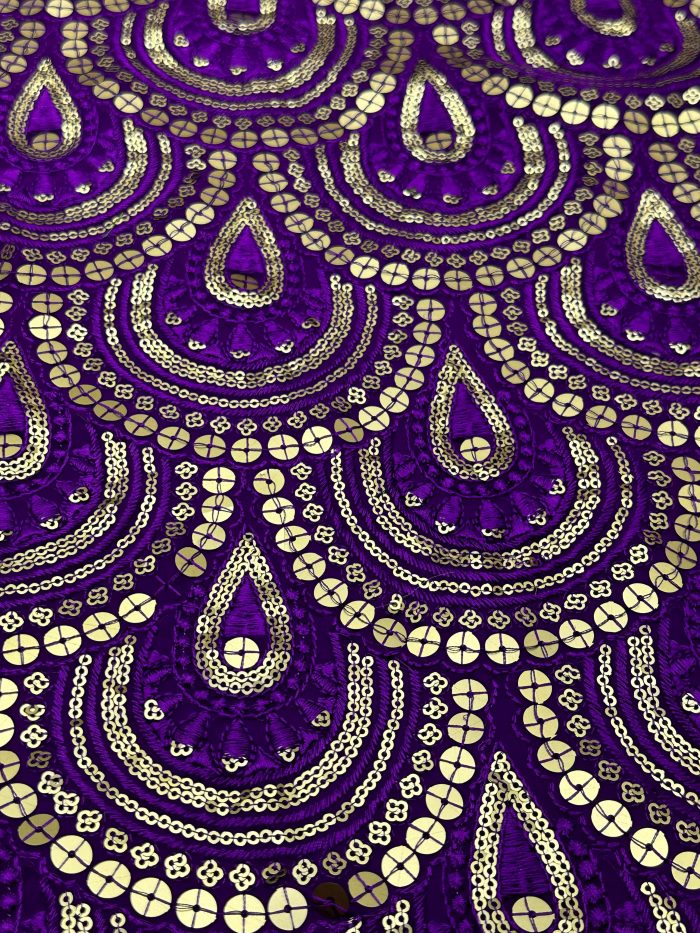Thread and Sequins Work Kurta Sharara Set - Image 4