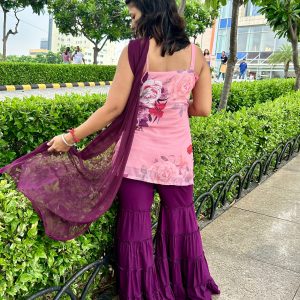 Pretty in Purple Sharara Set - Image 6