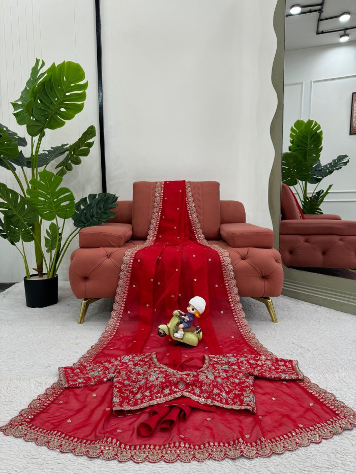 Embroidered Saree - Image 28
