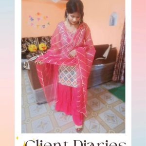 Pretty in Pink Sharara Set - Image 8