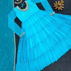 Anarkali with 13m flair - Image 3