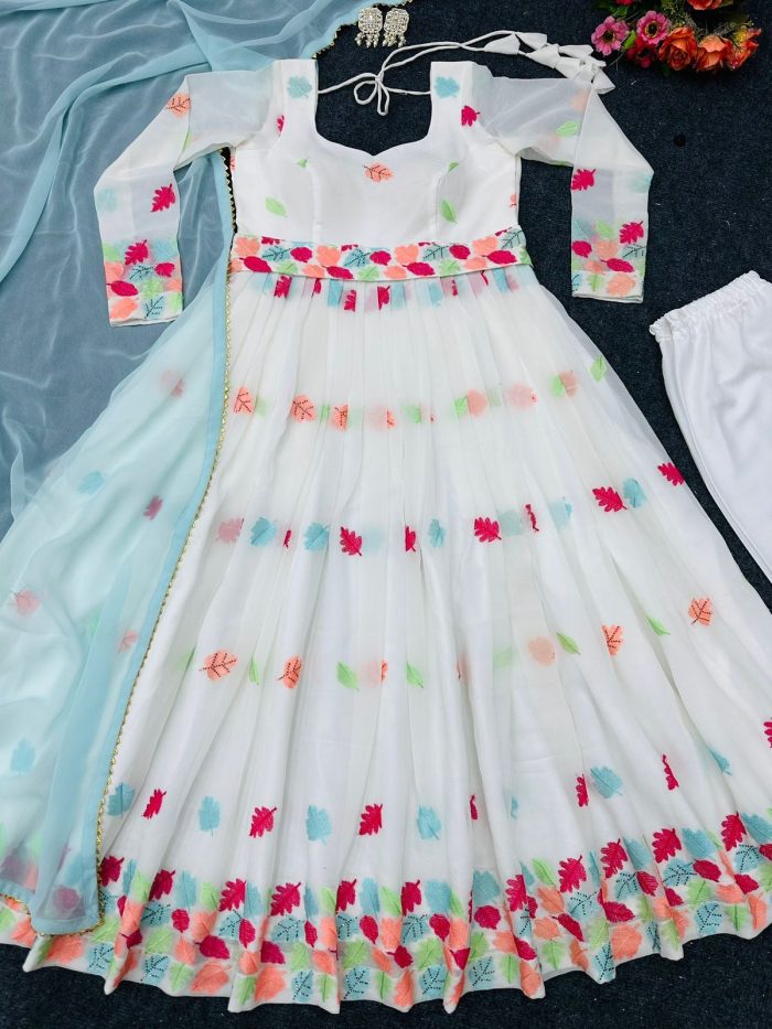 Embroidered Anarkali Set - Image 3