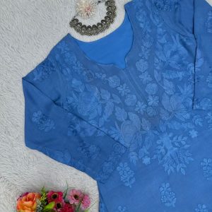 Chikankari Kurta Set - Image 11
