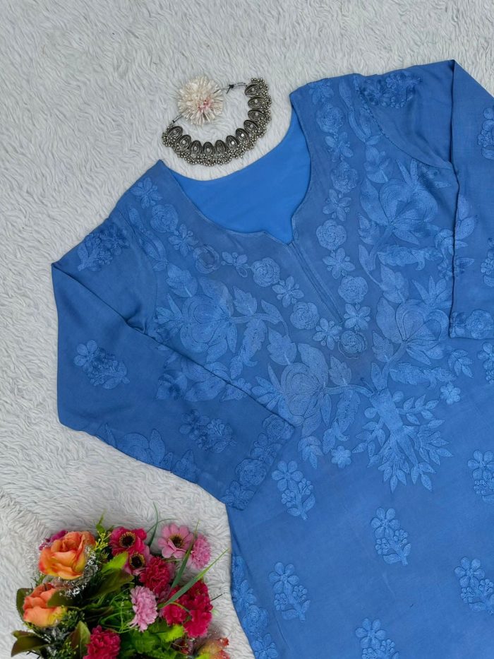 Chikankari Kurta Set - Image 11