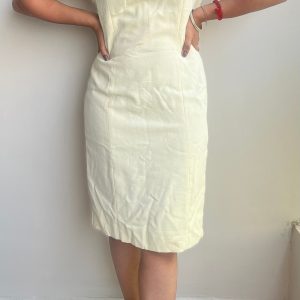 Beige Bodycon Dress - Image 3