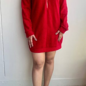 Zipper Dress in Red - Image 2