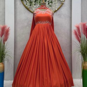 Thread and Sequins Work Anarkali