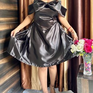 Satin Bow Dress