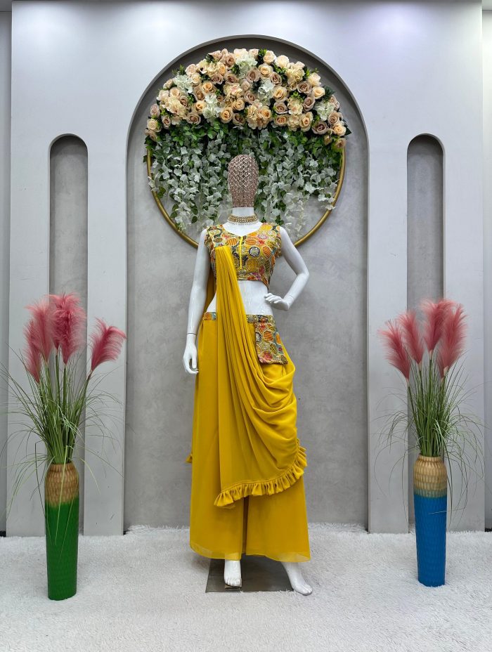 Palazzo Crop Top Set - Image 5