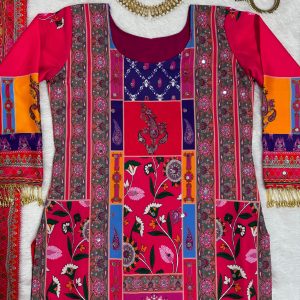 Karachi Work Kurta Sharara Set - Image 6