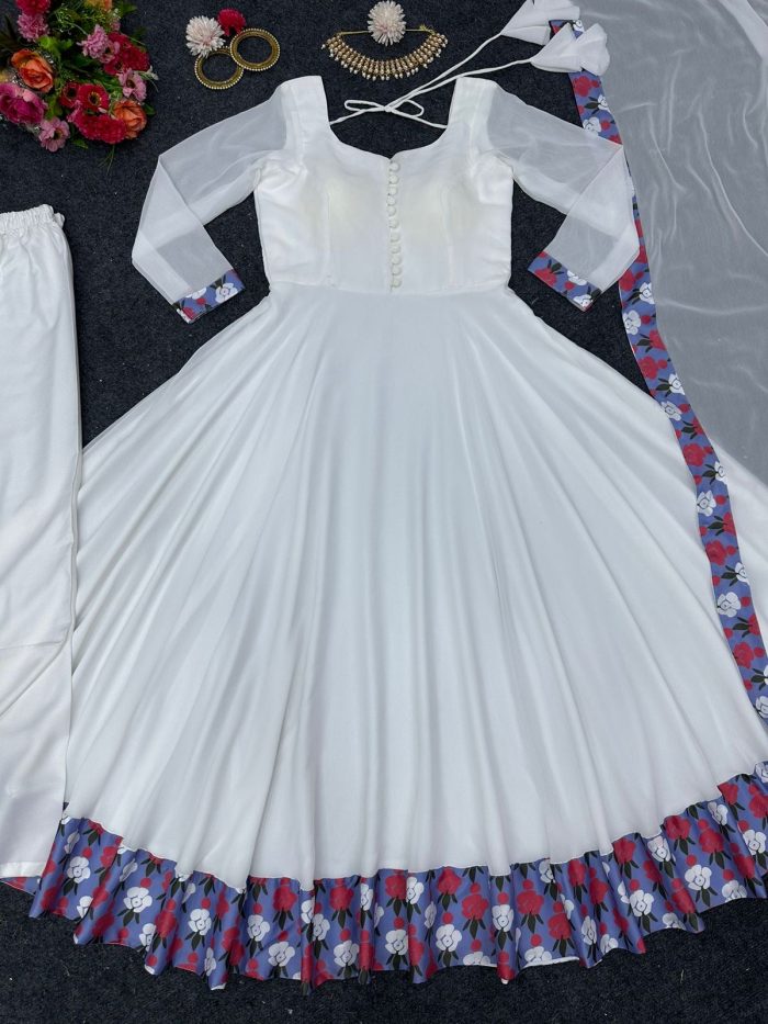 Basic Anarkali with Lace Work - Image 18