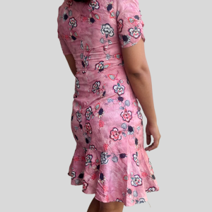 Pink Floral Bodycon Dress - Image 2