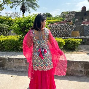 Pretty in Pink Sharara Set - Image 2