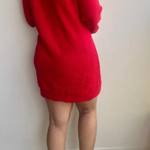 Zipper Dress in Red - Image 5