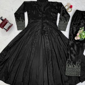 Front Slit Anarkali Pant Set - Image 13