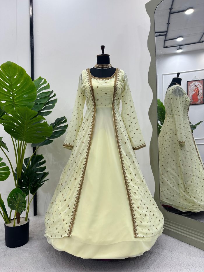 Anarkali with Shrug - Image 16