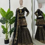 Black Gold Gharara Set
