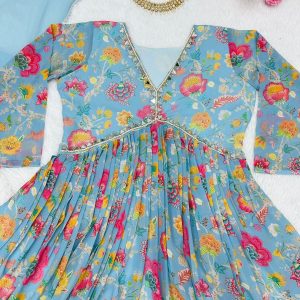 Alia Cut Anarkali with Dupatta - Image 6