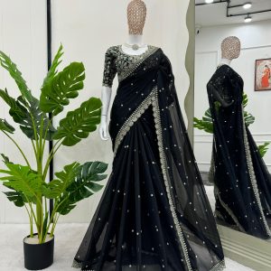 Embroidered Saree