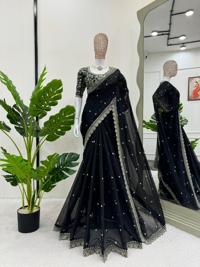 Embroidered Saree