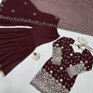 Sequins Work Sharara Set - Image 6
