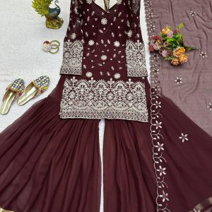 Sequins Work Sharara Set - Image 4