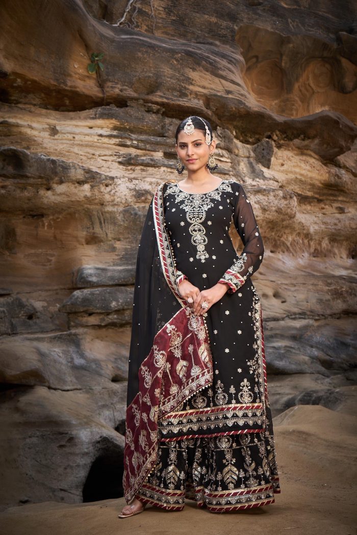 Heavy Thread Work Sharara Set - Image 6