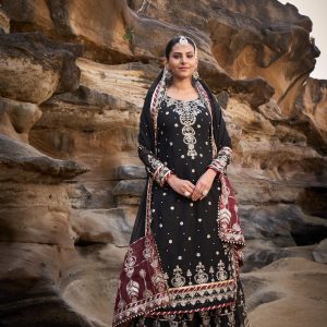 Heavy Thread Work Sharara Set - Image 2