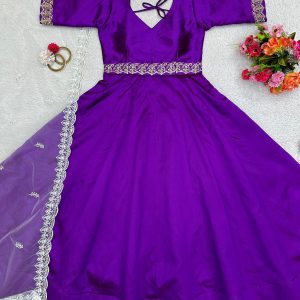 Anarkali with Thread Work Dupatta - Image 6