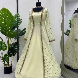 Anarkali with Shrug - Image 15