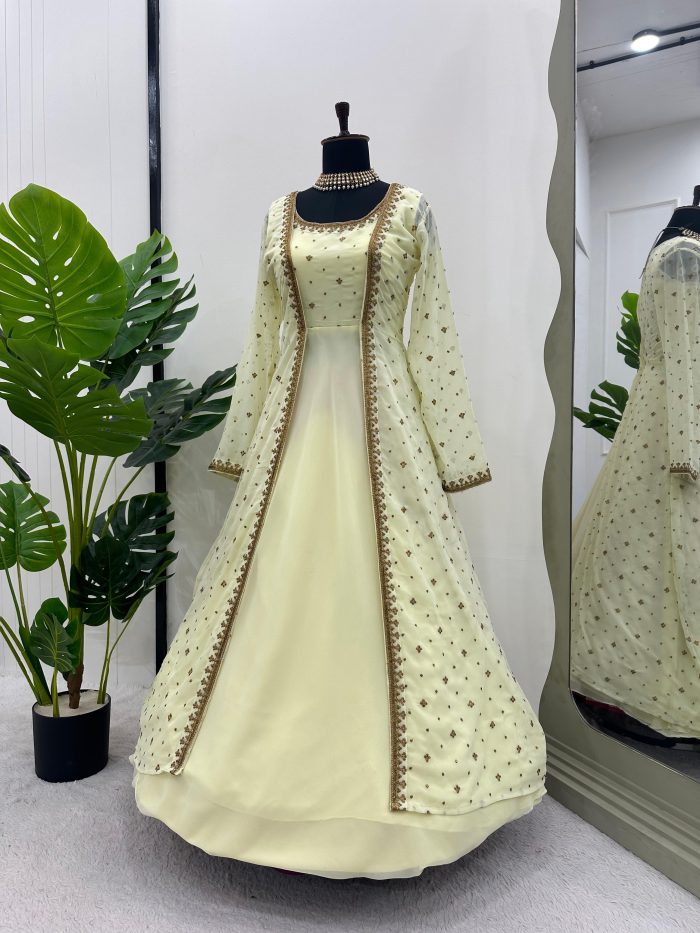Anarkali with Shrug - Image 15